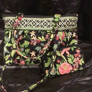 Vera Bradley bag and matching wallet
